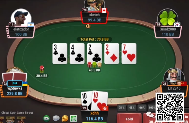 【APL扑克】牌局分析：多人池很少bluff