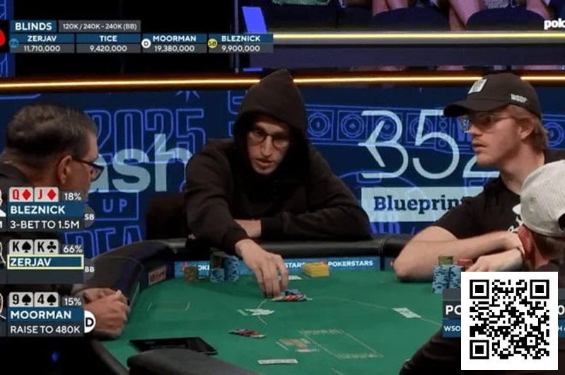 【APL扑克】翻前4-bet变call，翻牌击中顶set，WSOP豪客赛出现angle shoot？