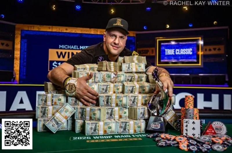 【APL扑克】Michael Mizrachi在WSOP主赛事历史性夺冠，拿下1000万美元奖金