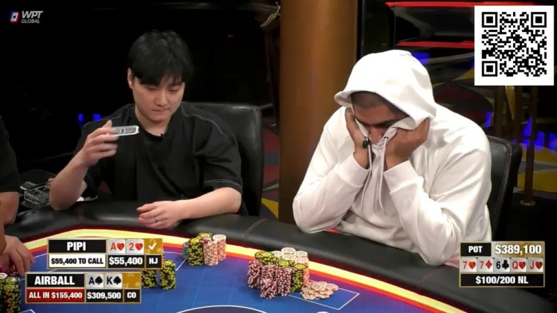 【APL扑克】赔率7:1，竟在6位数底池被空气牌逼得弃掉坚果同花！