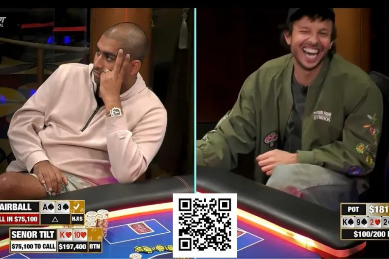 【APL扑克】是四条还是诈唬？Airball河牌全下后亮出A，这手牌让对手陷入长考