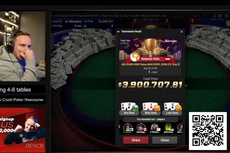 【APL扑克】线上WSOP主赛冠军的忠告：善用剥削策略，不要过度迷信GTO！