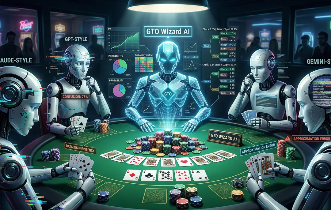 【APL扑克】大模型集体扑克“翻车”：GTO Wizard一穿二十，人类玩家暂时安全