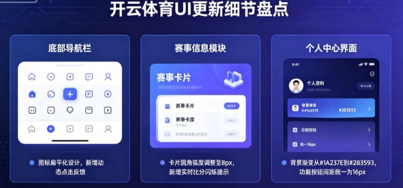 【APL扑克】盘点开云体育那些令人惊艳的UI更新细节