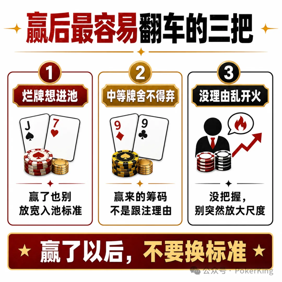 【APL扑克】赢钱后的“隐形上头”：比输钱更危险的，是你开始追感觉