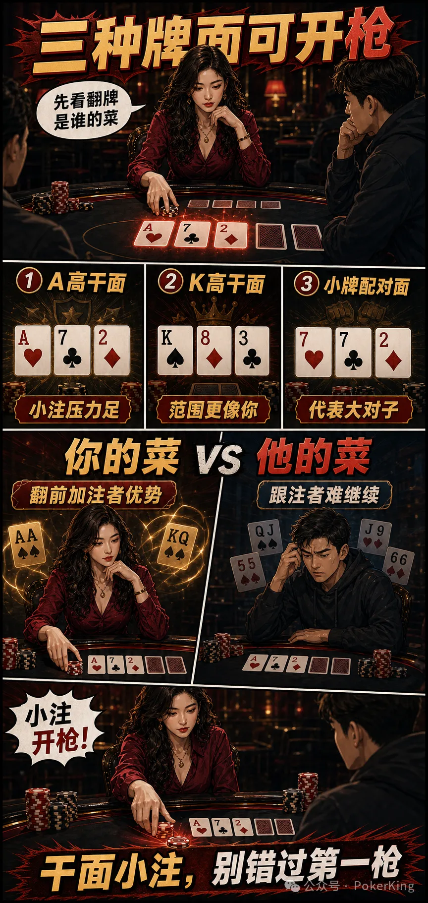 【APL扑克】翻牌第一枪该不该开？别只看自己中没中，先看牌面更像谁