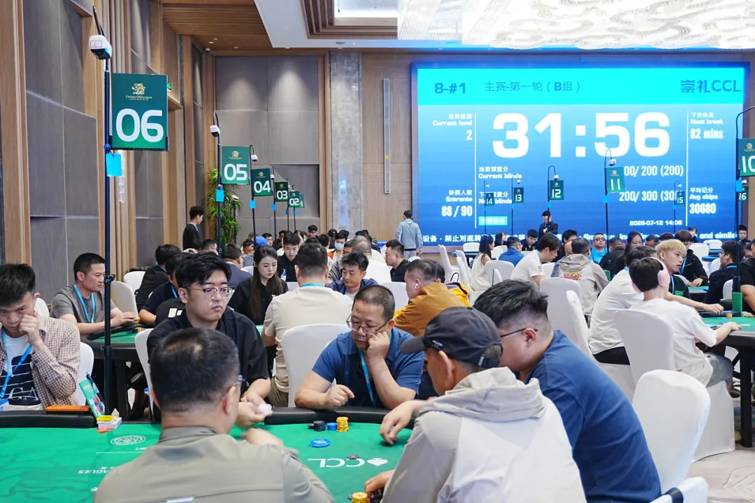 【APL扑克】2026 CCL崇礼站主赛B组战报：168人参赛47人晋级，韩磊354K登顶CL