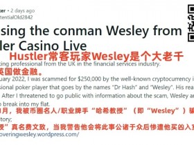 【APL扑克】惊爆“永赚教授”Wesley打造人设招摇撞骗买凶入室行窃！