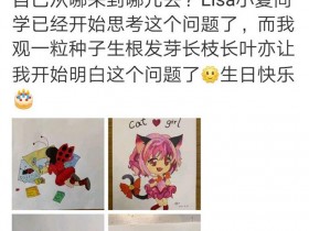 【APL扑克】夏雨晒出女儿的作品为她庆祝生日,在绘画方面相当有天赋