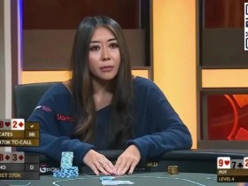 【APL扑克】8-high连开三枪诈唬,巧妙利用形象打跑两对