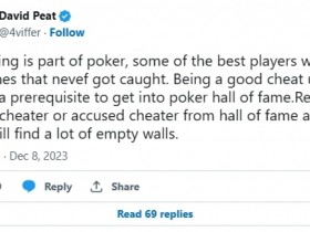 【APL扑克】高额桌常客David Peat：作弊是扑克游戏的一部分