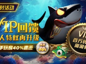 【APL扑克】限时活动:VIP回馈国人特权再升级新手玩家40%返还