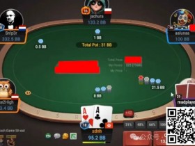 【APL扑克】牌局分析:碰到mad player,慢打AA