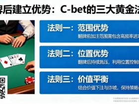 【APL扑克】如何在翻牌后建立优势?C-bet的三大黄金法则