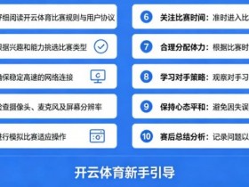 【APL扑克】给新手的10条忠告:在开云体育开始你的第一场比赛