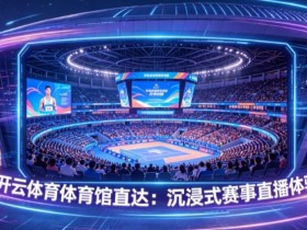 【APL扑克】开云体育体育馆直达:沉浸式赛事直播体验